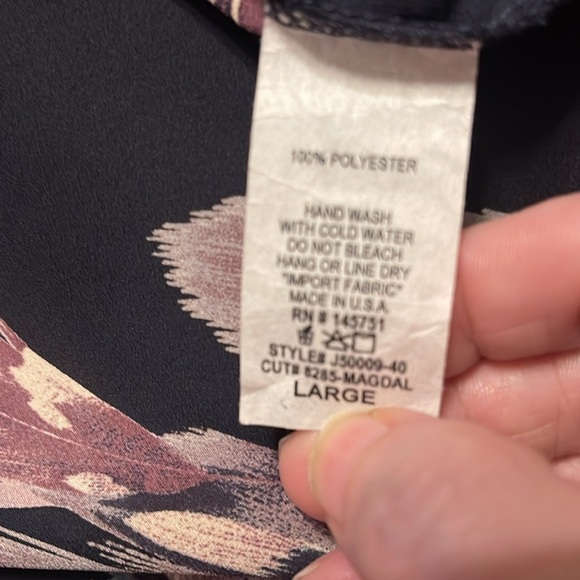 🌹Peach Love Flowing Feather Print open kimono - Picture 8 of 8